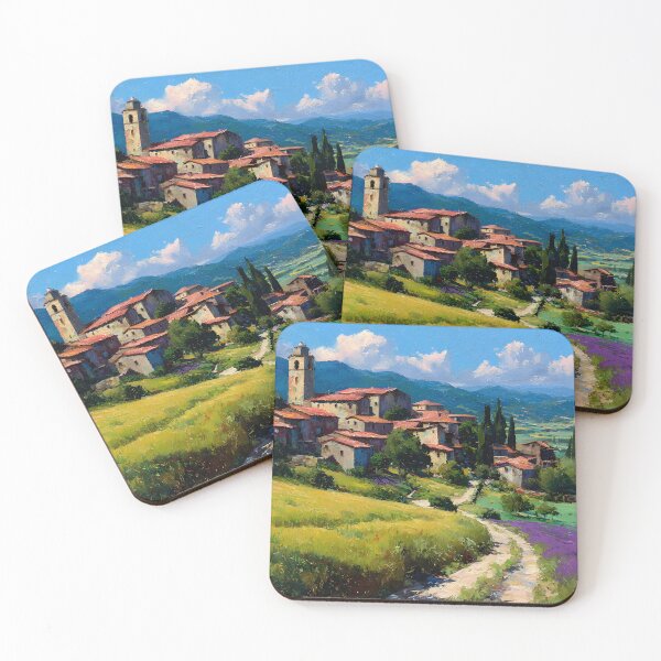 Item preview, Charming Tuscan Village Landscape designed and sold by daila70.