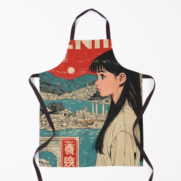 Item preview, Pamukkale Dream Journey – Japanese Retro Poster with Girl designed and sold by JacksoonLester.