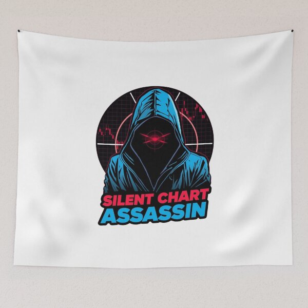 Item preview, Silent Chart Assassin Trader Shirt designed and sold by KapiPrint.