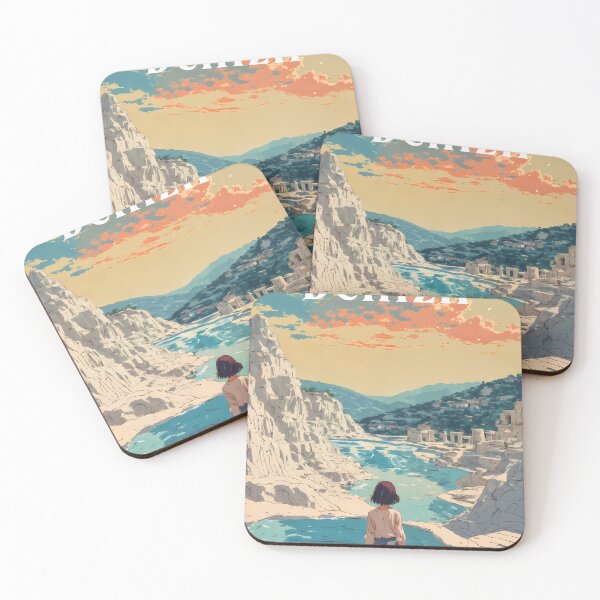 Item preview, Silent Terraces, Endless Dreams – Retro Anime Girl Travel designed and sold by JacksoonLester.