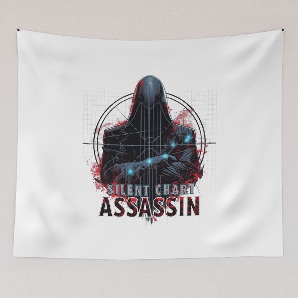 Item preview, Silent Chart Assassin Trader Shirt designed and sold by KapiPrint.