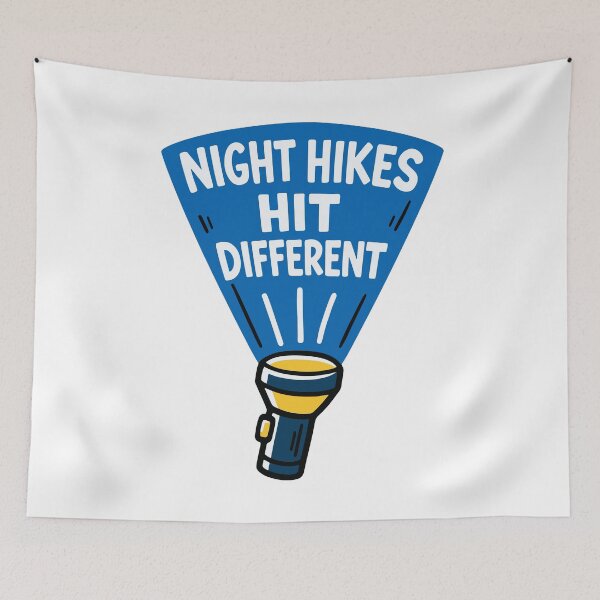 Item preview, Night Hikes Hit Different designed and sold by SnappyPNG.