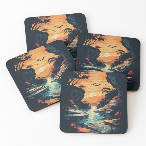 Item preview, Pamukkale Essence – Negative Space Landscape Art designed and sold by JacksoonLester.