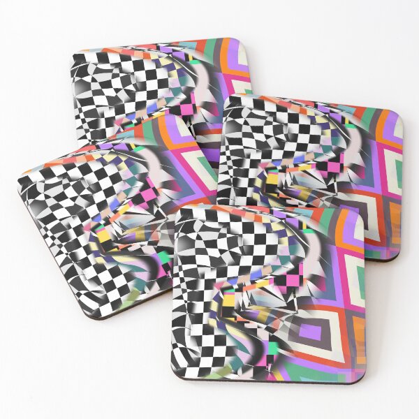 Item preview, Geometric Collage Abstract Textile Pattern designed and sold by Prawny.
