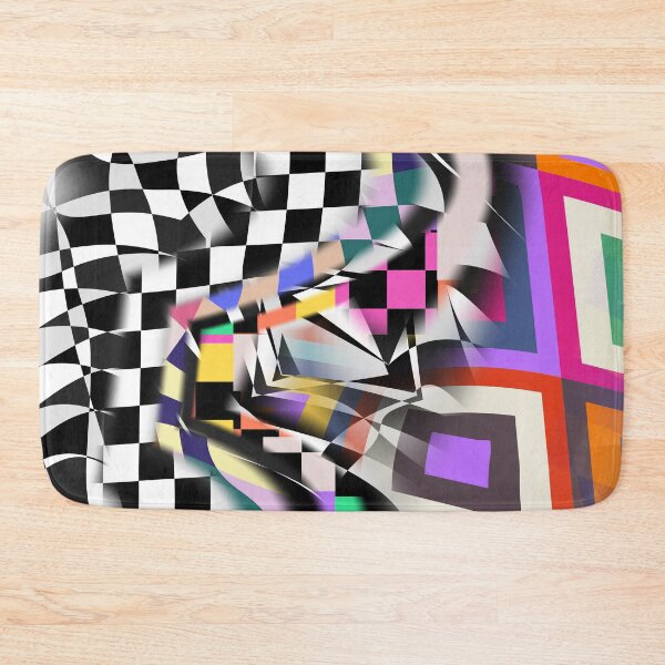 Item preview, Geometric Collage Abstract Textile Pattern designed and sold by Prawny.