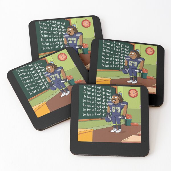 Item preview, Marshawn Lynch Chalkboard, I'm Here So I Down Get Fined, Seattle Seahawks  designed and sold by agzam.