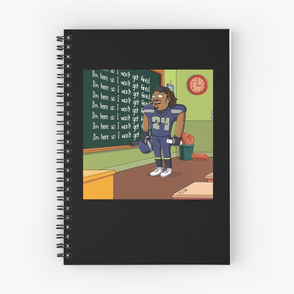 Item preview, Marshawn Lynch Chalkboard, I'm Here So I Down Get Fined, Seattle Seahawks  designed and sold by agzam.