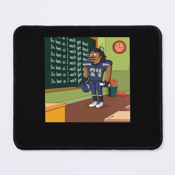 Item preview, Marshawn Lynch Chalkboard, I'm Here So I Down Get Fined, Seattle Seahawks  designed and sold by agzam.