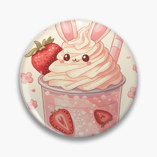 Item preview, Kawaii Strawberry Bunny Bubble Tea designed and sold by ShopSpire.