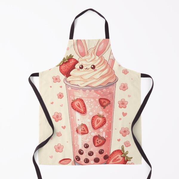 Item preview, Kawaii Strawberry Bunny Bubble Tea designed and sold by ShopSpire.