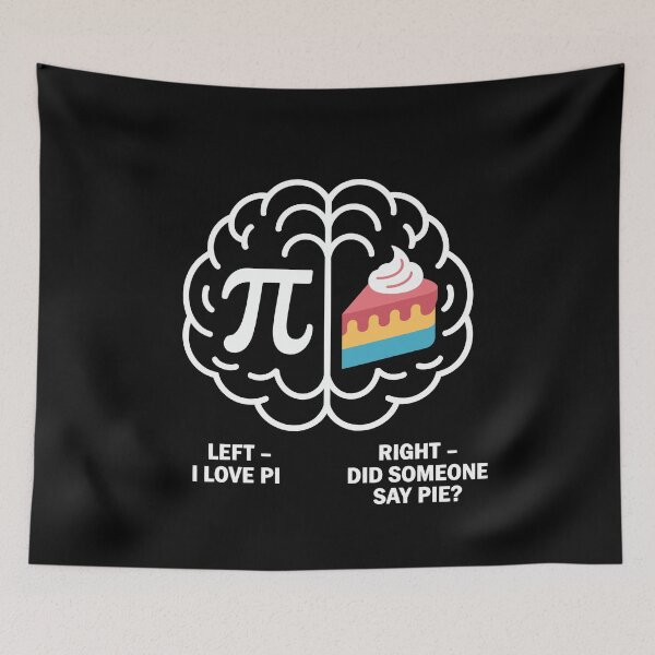 Item preview, Pi Versus Pie Brain designed and sold by jkrphoto.