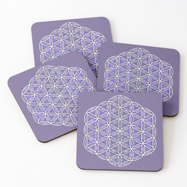 Item preview, Flower of Life Purple Sacred Geometry Mandala  designed and sold by shantilovesart.