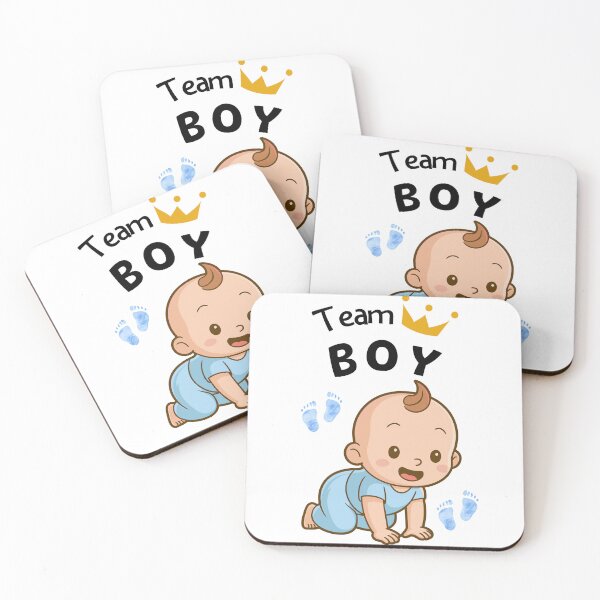 Item preview, Team Boy Cute Baby Illustration - Blue Watercolor Gender Reveal & Baby Shower designed and sold by Elly for Design (Power of Creation).