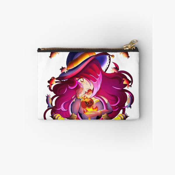 Item preview, Halloween Pyro Witch - Cute Anime Mage with Flaming Pumpkin designed and sold by TacticArtsSt0re.