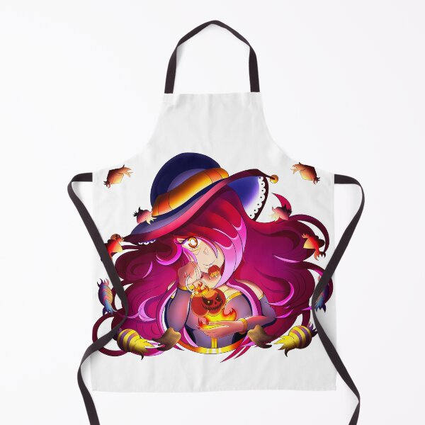 Item preview, Halloween Pyro Witch - Cute Anime Mage with Flaming Pumpkin designed and sold by TacticArtsSt0re.