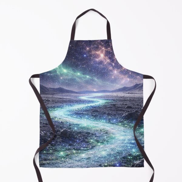 Item preview, Cosmic Light Path Beneath Nebulas – Mystical Starry Sky Landscape designed and sold by ImaginingNebulae.