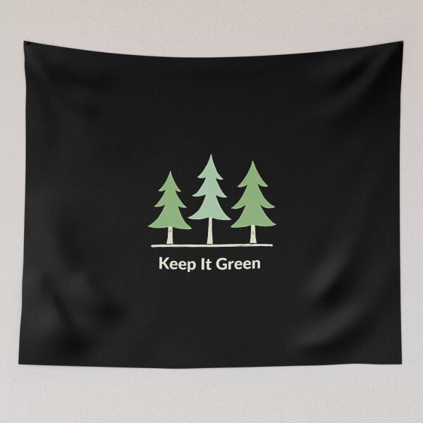 Item preview, Keep It Green – Minimalist Pine Tree Nature Design designed and sold by dkza.