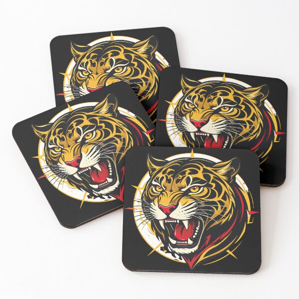 Item preview, Roaring Tiger – Compass Warrior Symbol Art designed and sold by sorryNOTsorry.brand.
