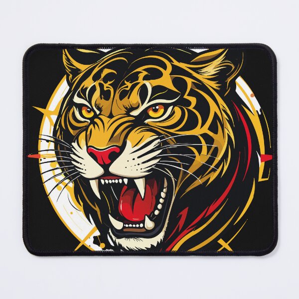 Item preview, Roaring Tiger – Compass Warrior Symbol Art designed and sold by sorryNOTsorry.brand.