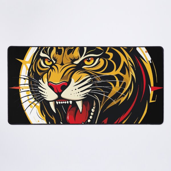 Item preview, Roaring Tiger – Compass Warrior Symbol Art designed and sold by sorryNOTsorry.brand.