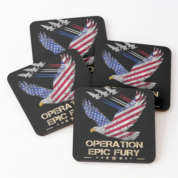 Item preview, Operation Epic Fury American Eagle Fighter Jets Patriotic Military Design designed and sold by Taniyah Gomes.