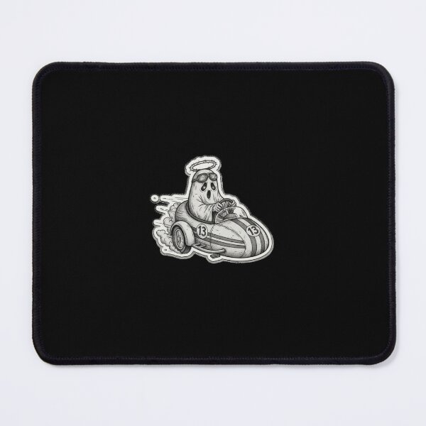 Item preview, Ghost Race Car Driver Number 13 – Cute Spooky Racing designed and sold by Darkness Hole.