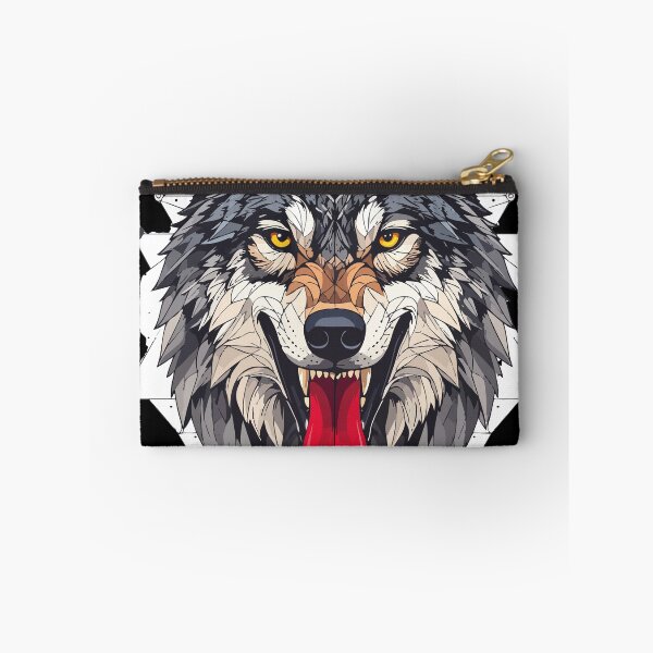 Item preview, Geometric Wolf Spirit – Fierce Yellow‑Eyed Tribal Design designed and sold by sorryNOTsorry.brand.