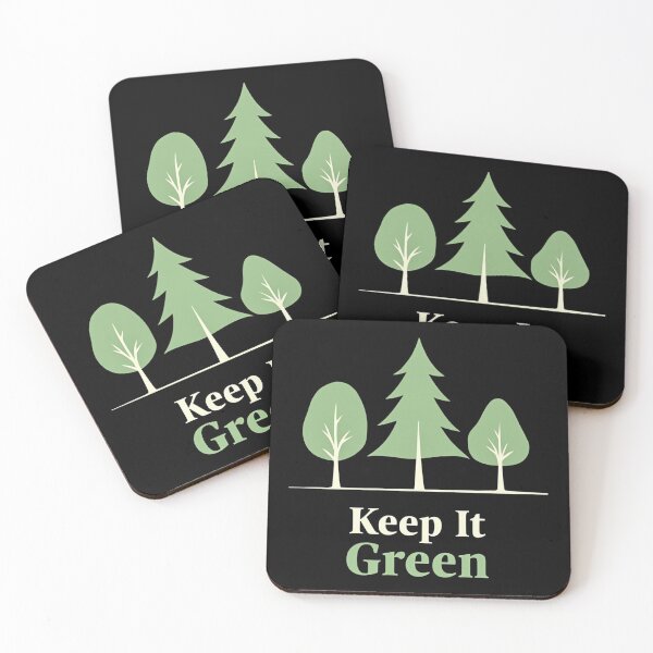 Item preview, Keep It Green – Minimalist Pine Tree Nature Design designed and sold by dkza.