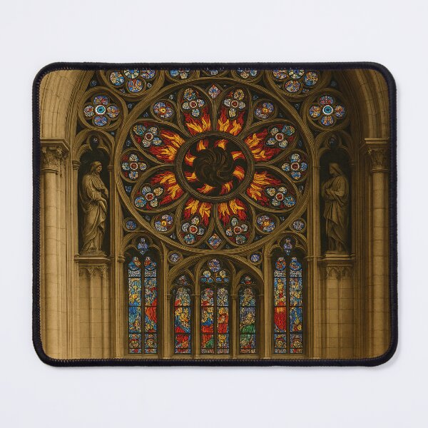 Item preview, Sacred Windows of Duomo di Milano – Gothic Cathedral Stained Glass Art designed and sold by ClearingCache.