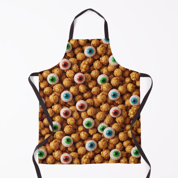 Item preview, Halloween Eyeball Popcorn Pattern – Creepy Horror Snack Design designed and sold by Fabricbella.