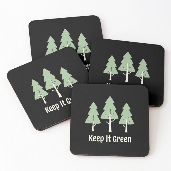 Item preview, Keep It Green – Minimalist Pine Tree Nature Design designed and sold by dkza.