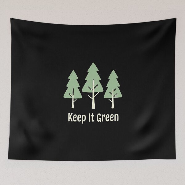 Item preview, Keep It Green – Minimalist Pine Tree Nature Design designed and sold by dkza.
