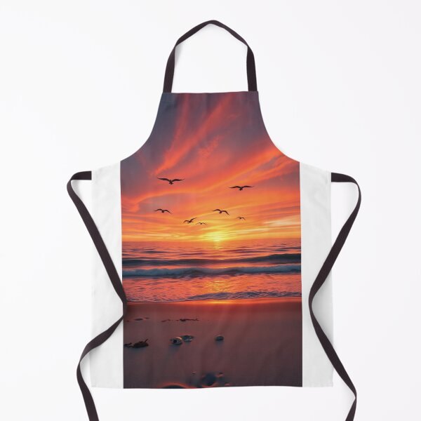 Item preview, Golden Sunset Beach with Soaring Birds designed and sold by Vida e Arte.
