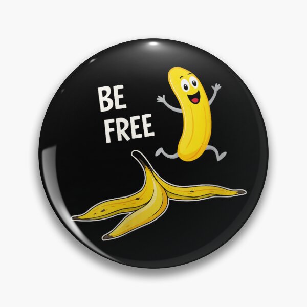 Item preview, Be Free Banana Slip Funny Cartoon Fruit Humor Joke Design designed and sold by Taniyah Gomes.