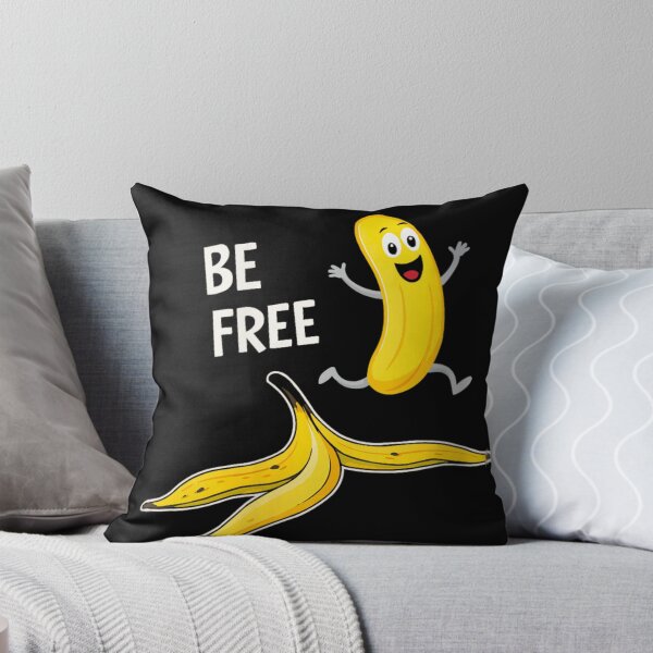 Item preview, Be Free Banana Slip Funny Cartoon Fruit Humor Joke Design designed and sold by Taniyah Gomes.