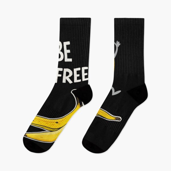 Item preview, Be Free Banana Slip Funny Cartoon Fruit Humor Joke Design designed and sold by Taniyah Gomes.
