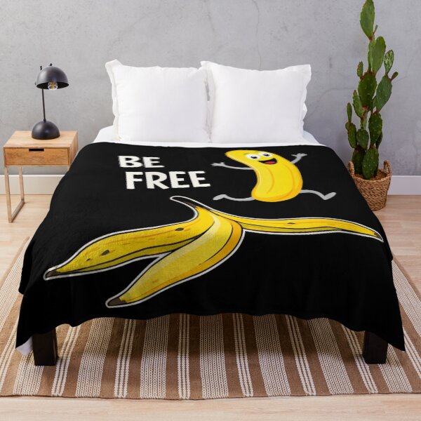 Item preview, Be Free Banana Slip Funny Cartoon Fruit Humor Joke Design designed and sold by Taniyah Gomes.