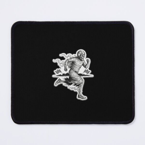 Item preview, Skeleton Racer Crossing Finish Line – Flaming Speed Runner designed and sold by Darkness Hole.