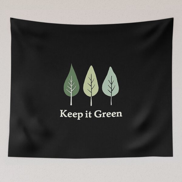 Item preview, Keep It Green – Minimalist Pine Tree Nature Design designed and sold by dkza.