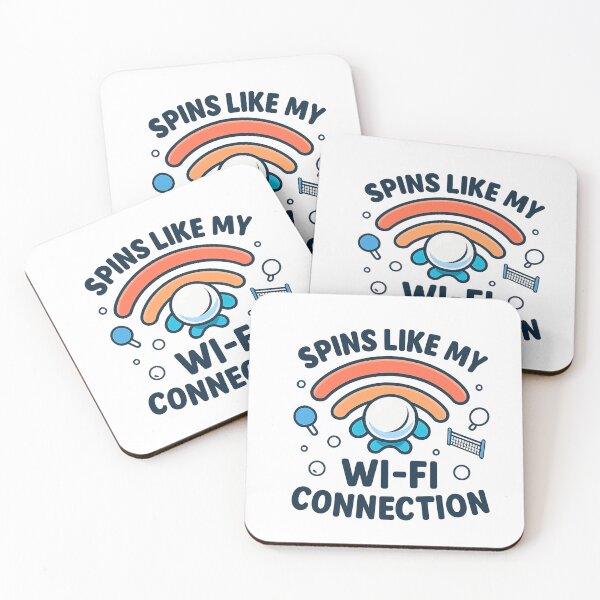 Item preview, Funny Wi-Fi Connection Table Tennis T-Shirt - Spins Like My WiFi Ping Pong Gift designed and sold by OhMyPingCo.