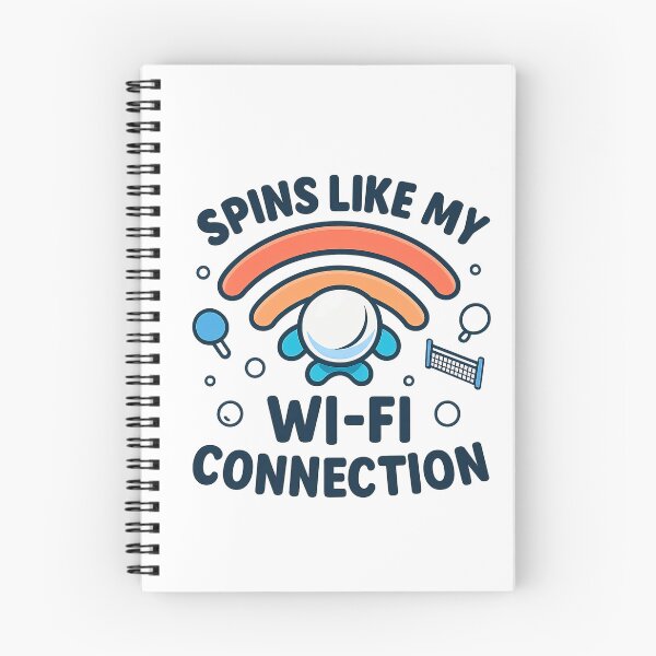 Item preview, Funny Wi-Fi Connection Table Tennis T-Shirt - Spins Like My WiFi Ping Pong Gift designed and sold by OhMyPingCo.