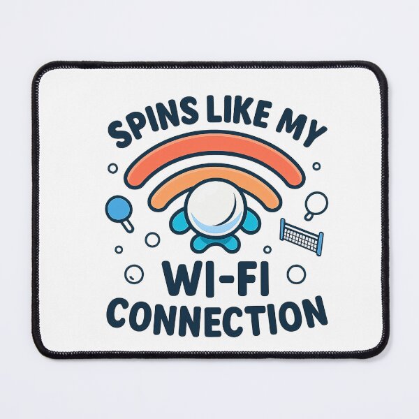 Item preview, Funny Wi-Fi Connection Table Tennis T-Shirt - Spins Like My WiFi Ping Pong Gift designed and sold by OhMyPingCo.