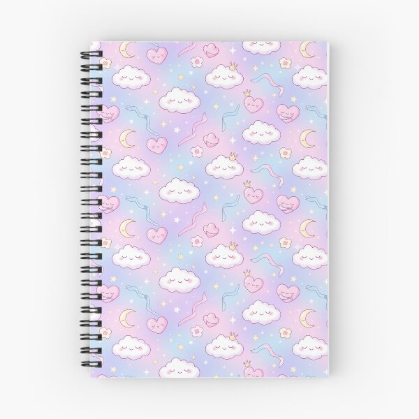 Item preview, Dreamy Clouds and Hearts Pattern designed and sold by StickVerse by Owais.