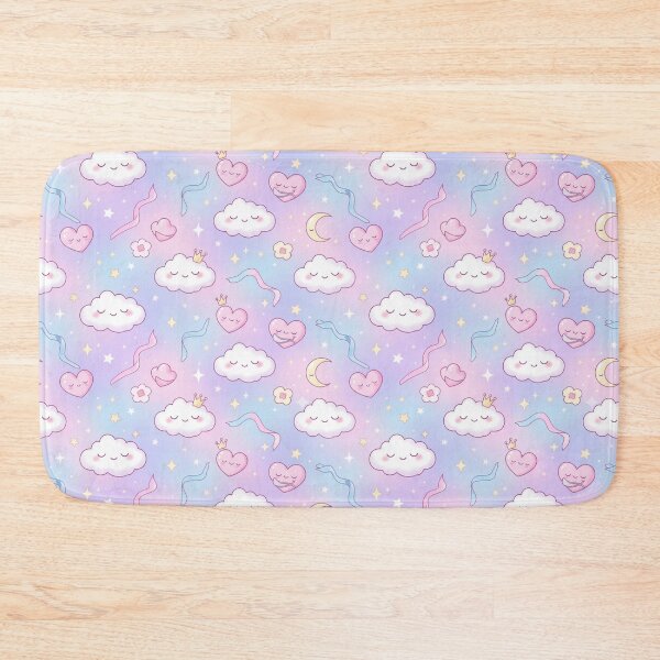 Item preview, Dreamy Clouds and Hearts Pattern designed and sold by StickVerse by Owais.