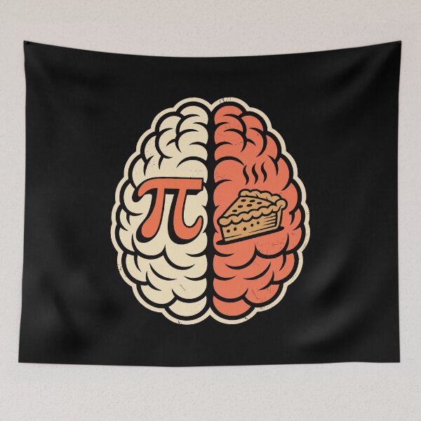 Item preview, Pi Versus Pie Brain designed and sold by jkrphoto.