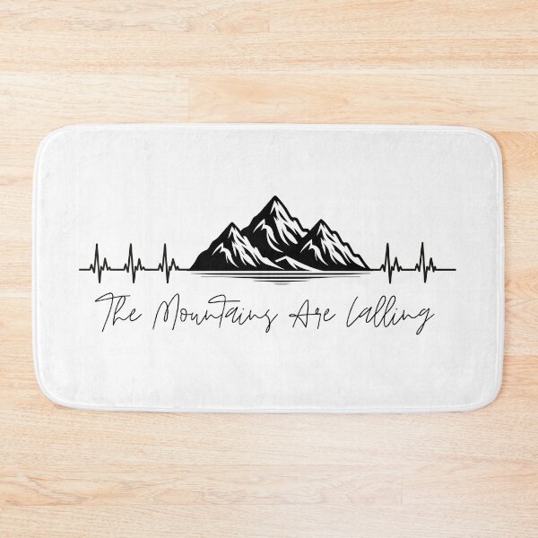 Item preview, The Mountains Are Calling – Hiking Heartbeat Mountain Adventure Design designed and sold by ArcticFoxStudio.