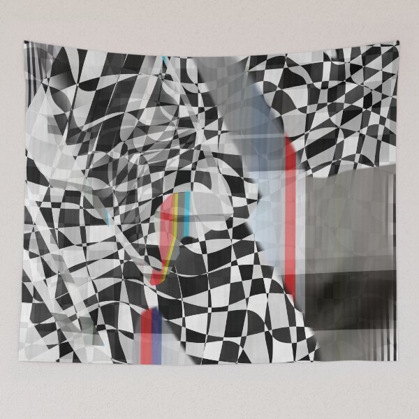 Item preview, Abstract Geometric Collage Checker Pattern designed and sold by Prawny.