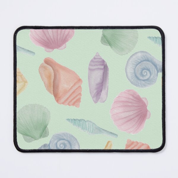 Item preview, Soft Watercolor Coastal Seashell Seamless Pattern designed and sold by Seamlessly Buffalo.