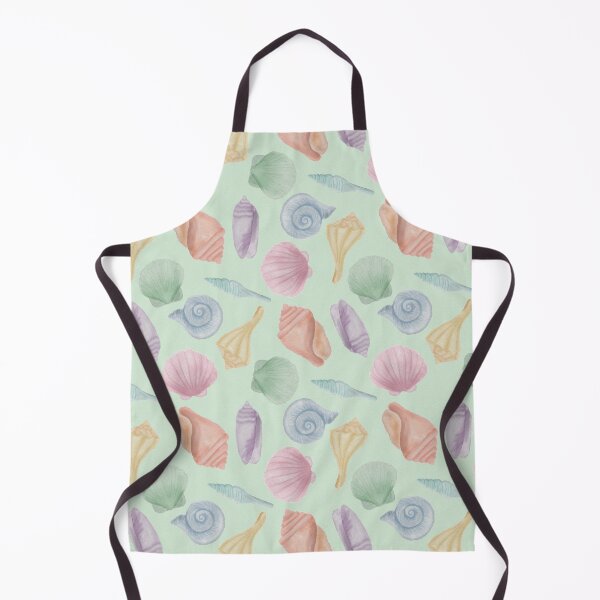 Item preview, Soft Watercolor Coastal Seashell Seamless Pattern designed and sold by Seamlessly Buffalo.