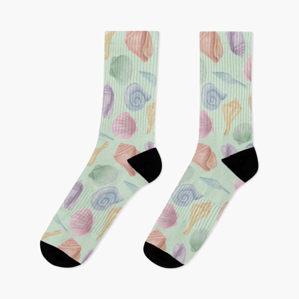 Item preview, Soft Watercolor Coastal Seashell Seamless Pattern designed and sold by Seamlessly Buffalo.